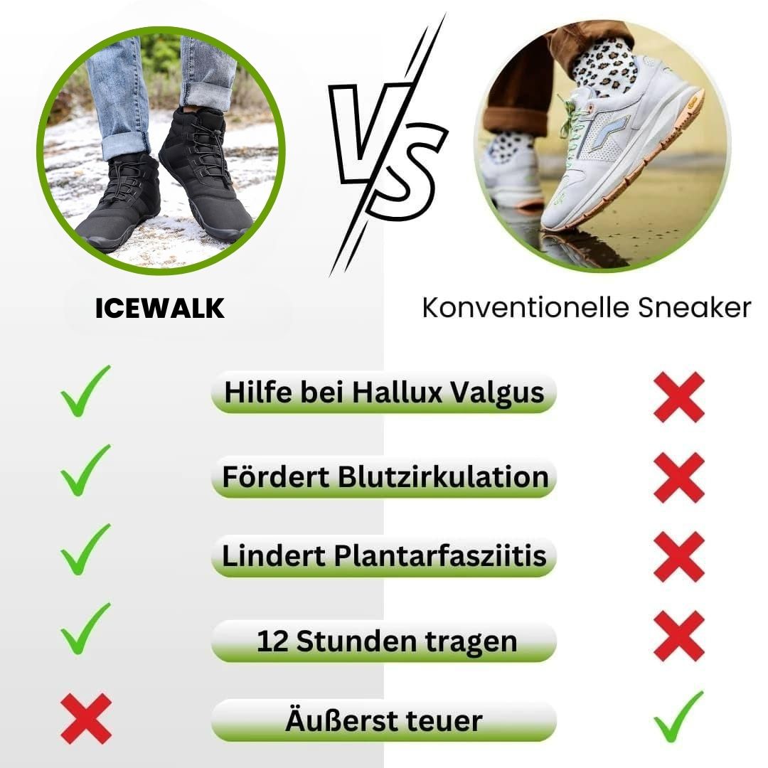 IceWalk נעלי חורף עמידות במים בסגנון ברפוט